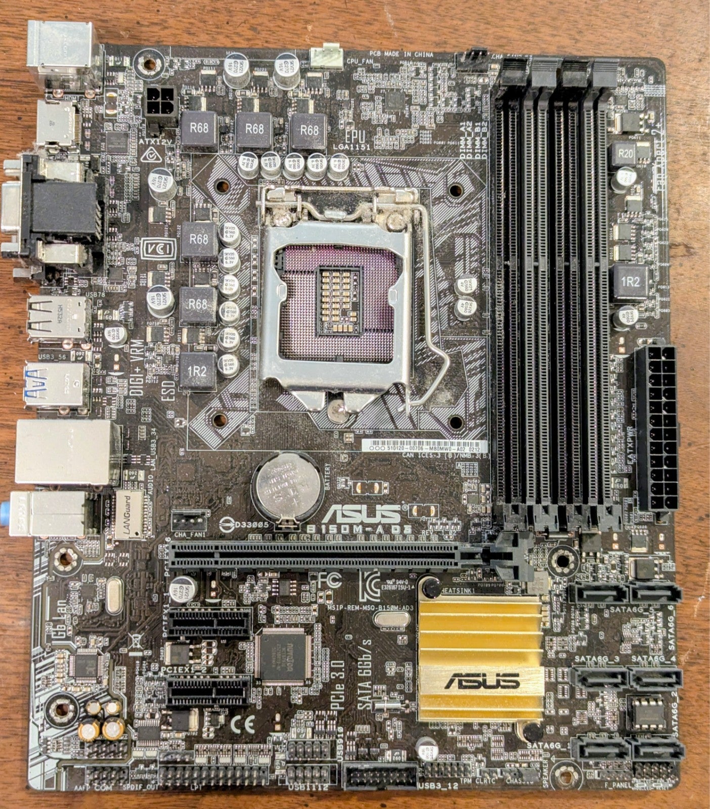 ASUS B150M-A MOTHERBOARD