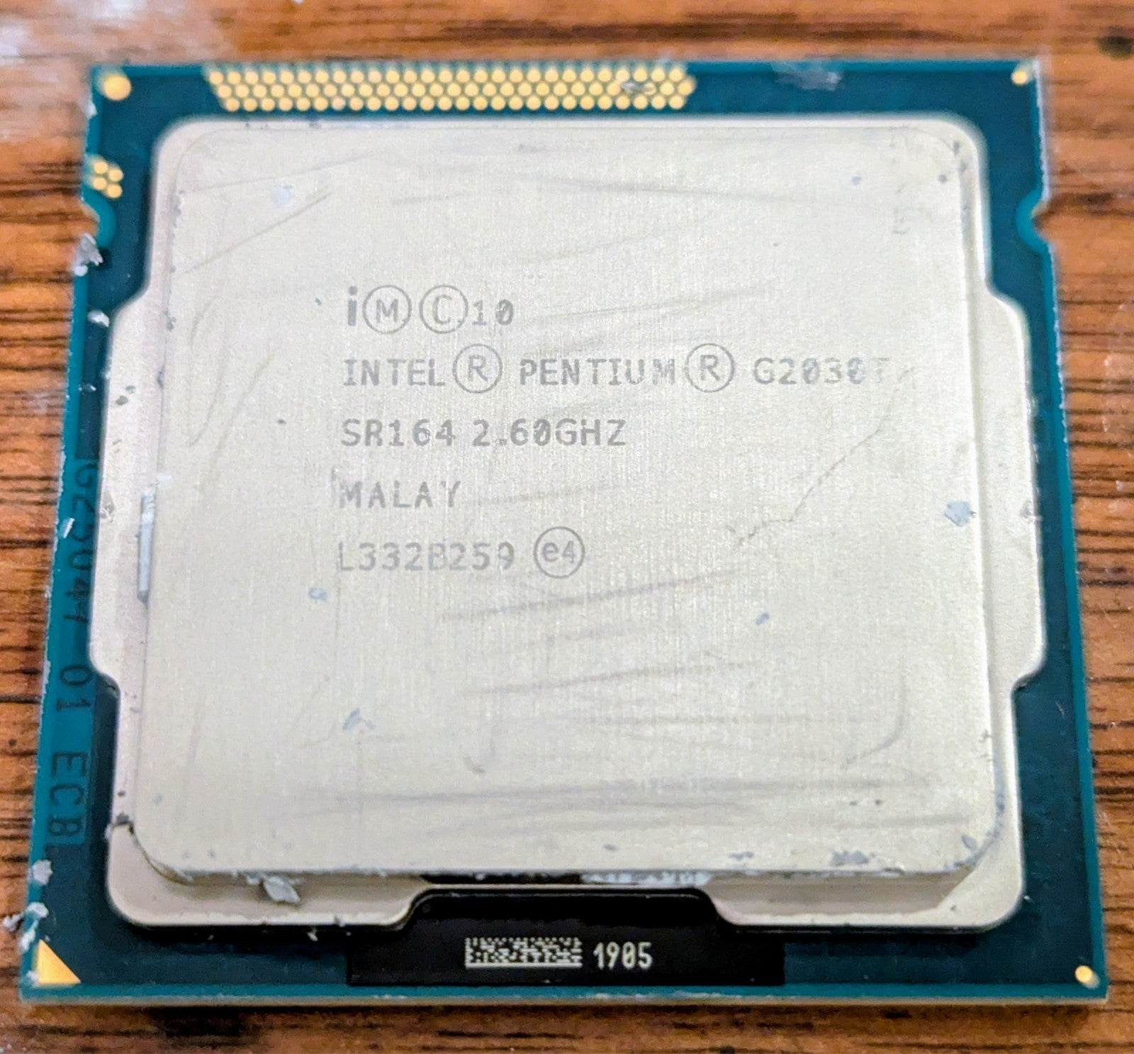 Intel Pentium SR164 G2030T 2.6GHz Socket 1155 Dual Core CPU Processor