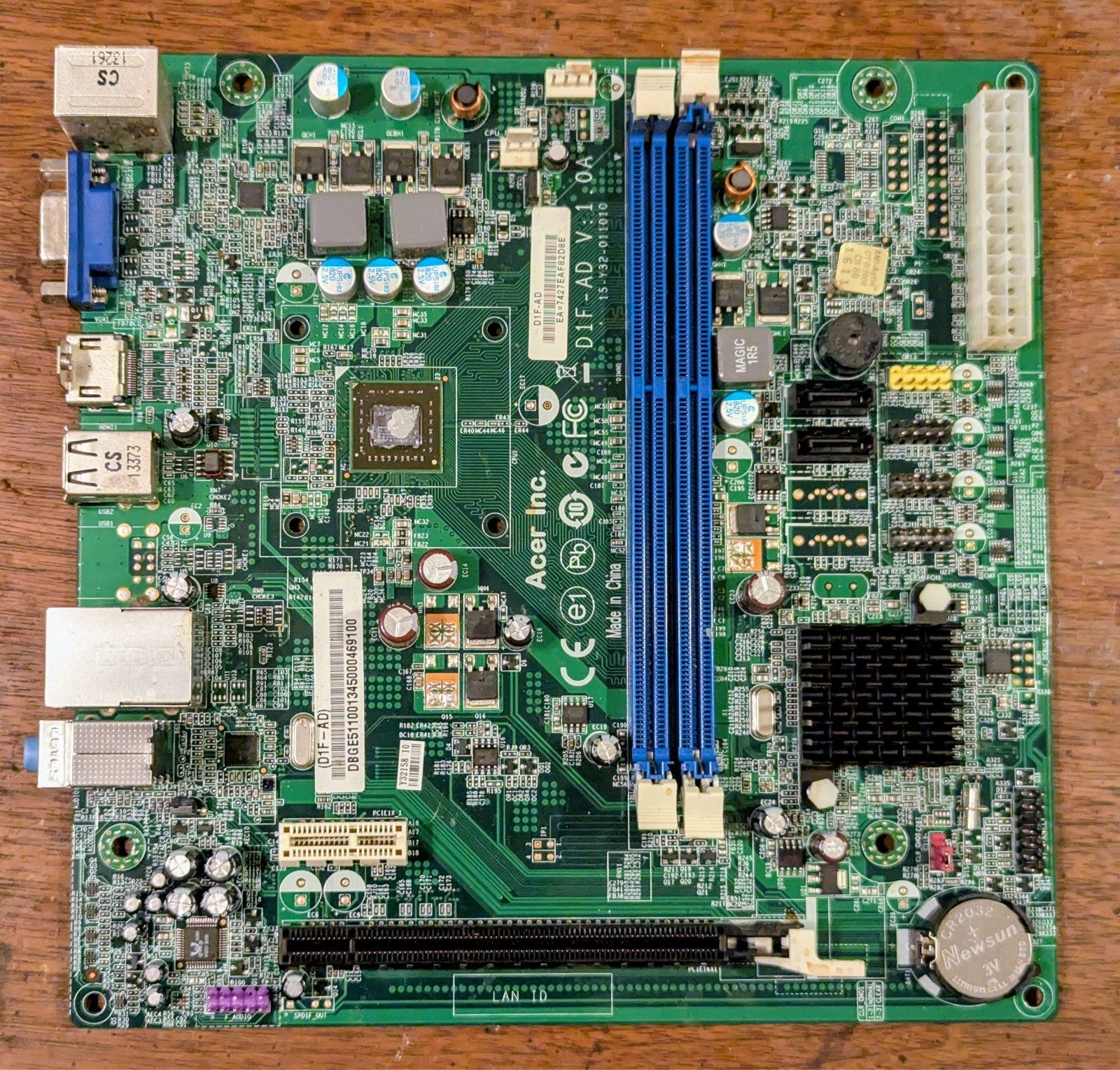 Acer Aspire X1430 D1F-AD V:1 PCI-Express Motherboard 15-Y32-011010