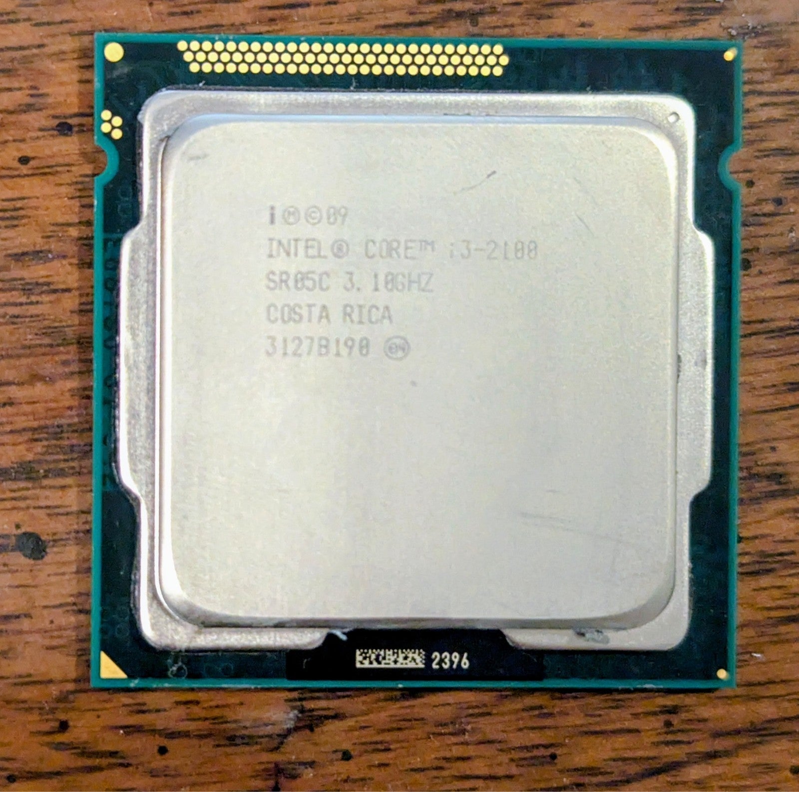 Intel Core i3-2100 Processor Dual Core Model SR05C @ 3.10 GHz