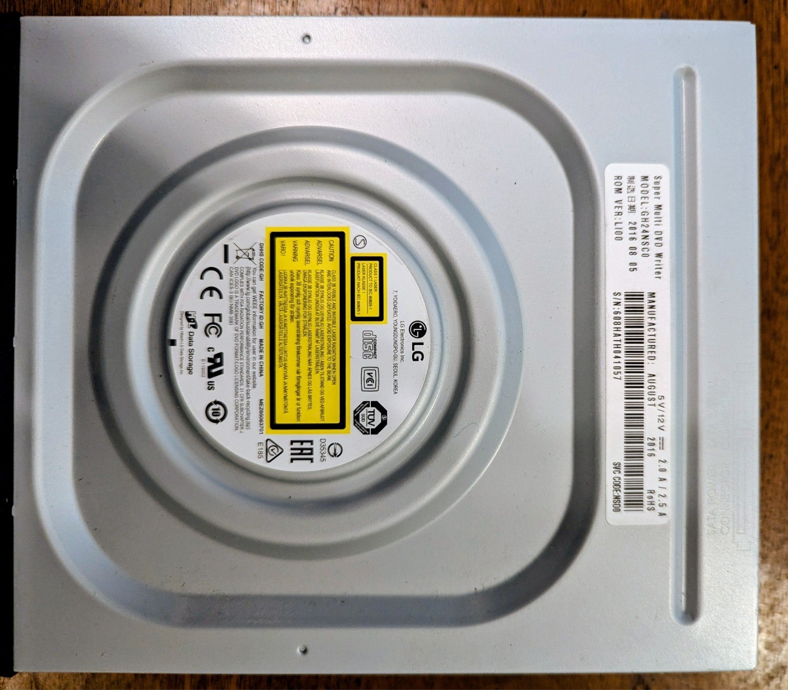 LG GH24NSC0 Internal DVD Drive with M-DISC Support SATA