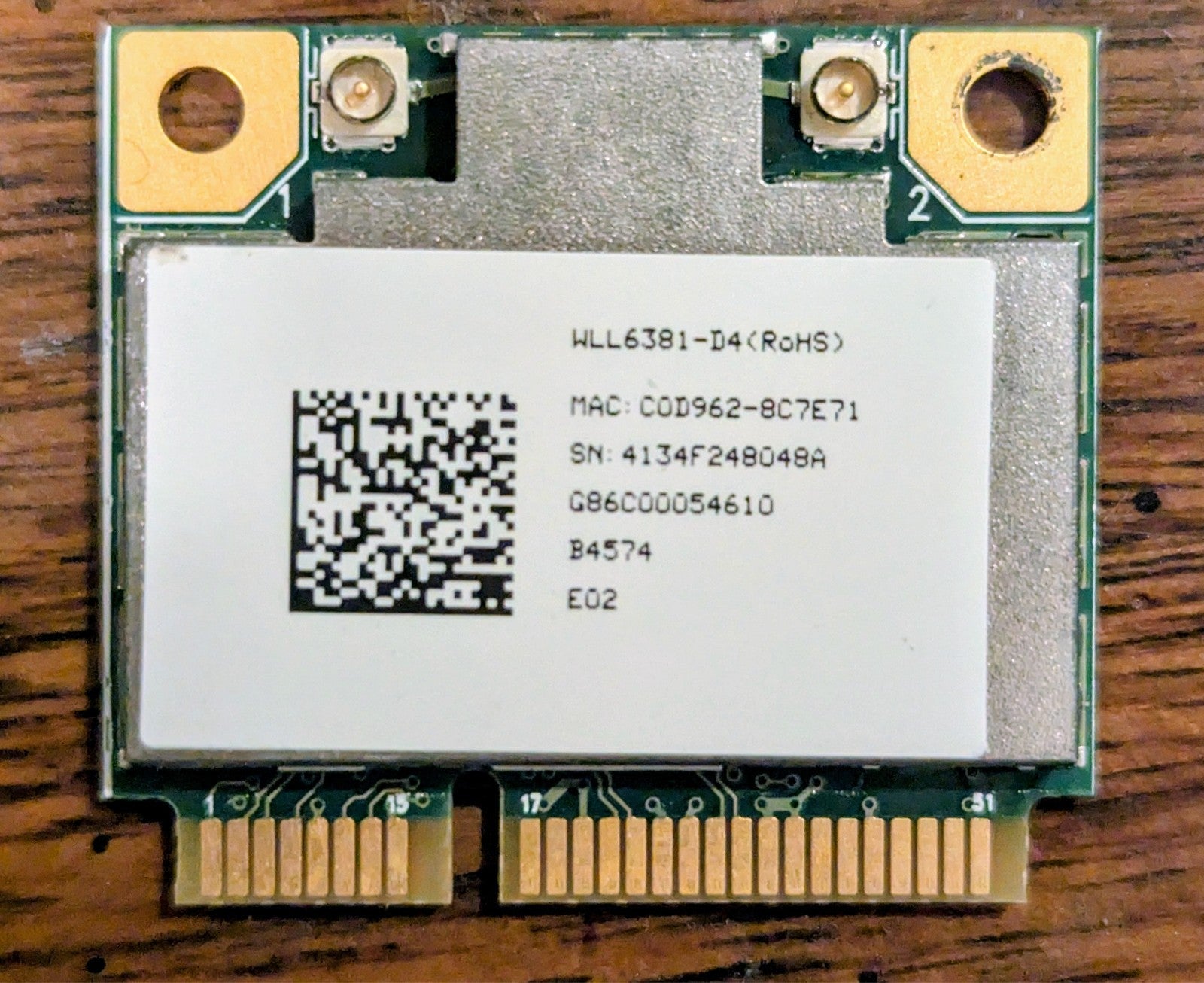 Toshiba Satellite 15.6" L955-S5370 Genuine Laptop WiFi Wireless Card V000271170