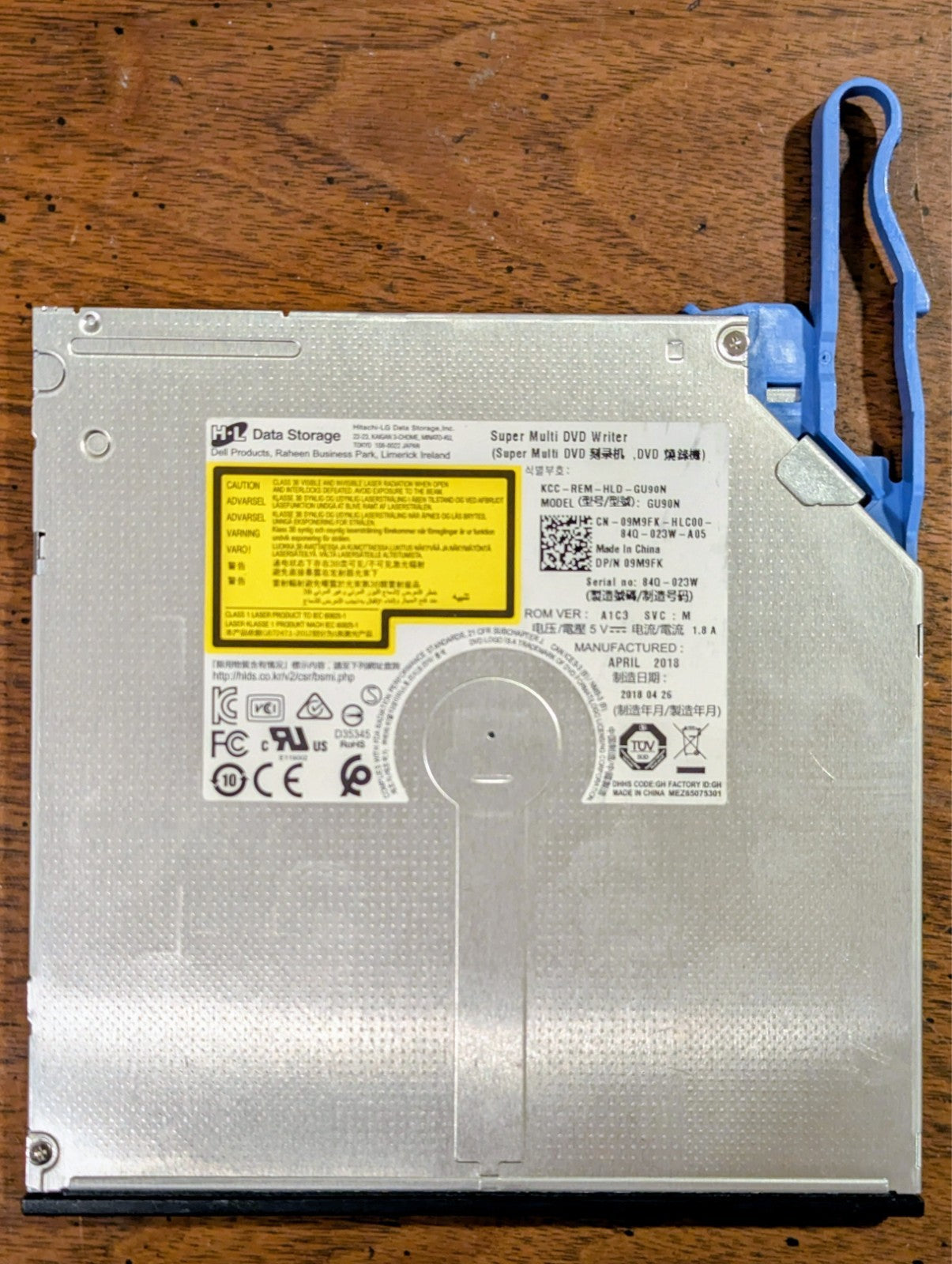 Dell Optiplex 3040 5040 7040 7050 5060 7070 SFF Optical Drive DVD+RW 9.5mm bezel