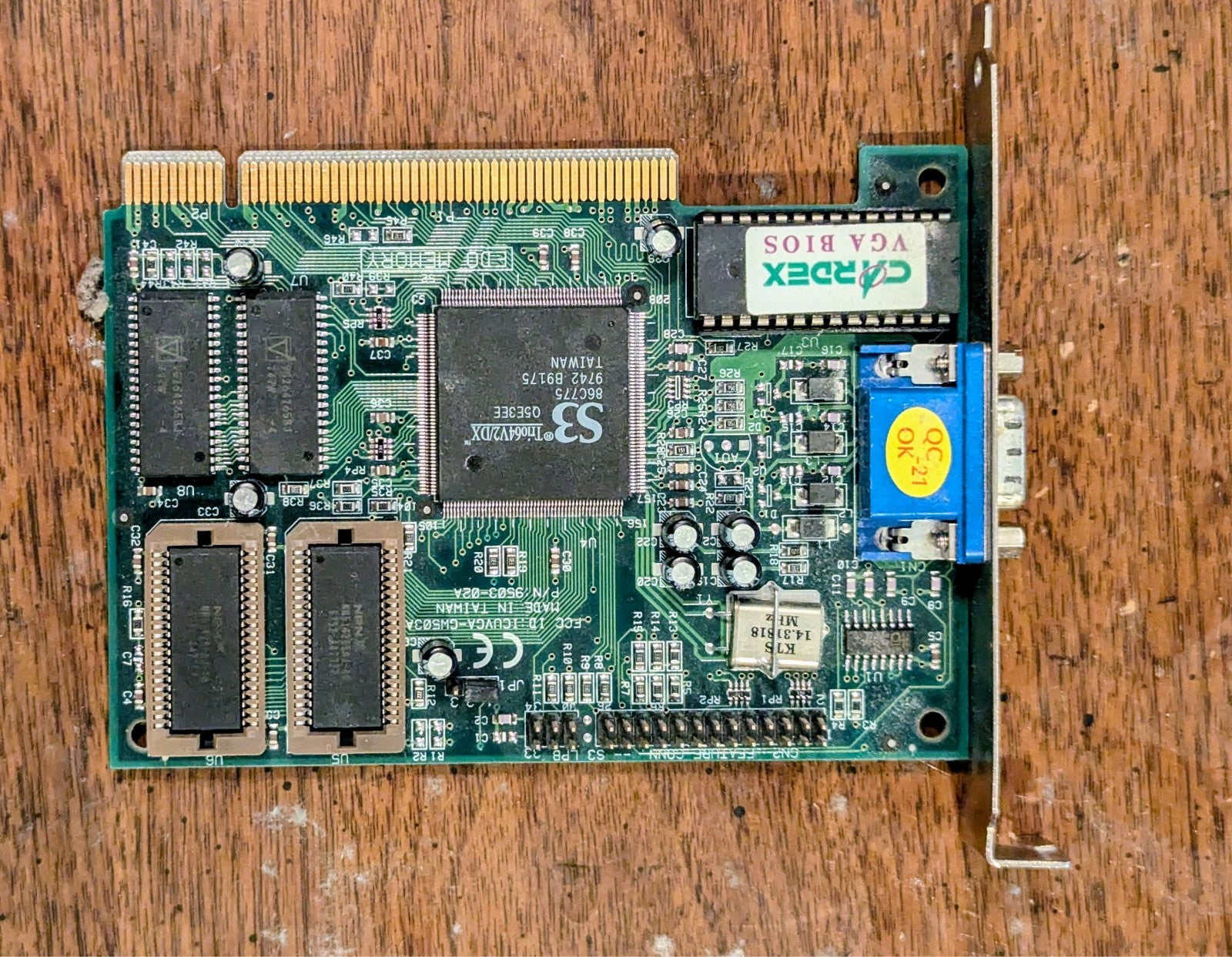 Cardex S3 Trio64V+ 1MB PCI Graphics Card- 9503-56