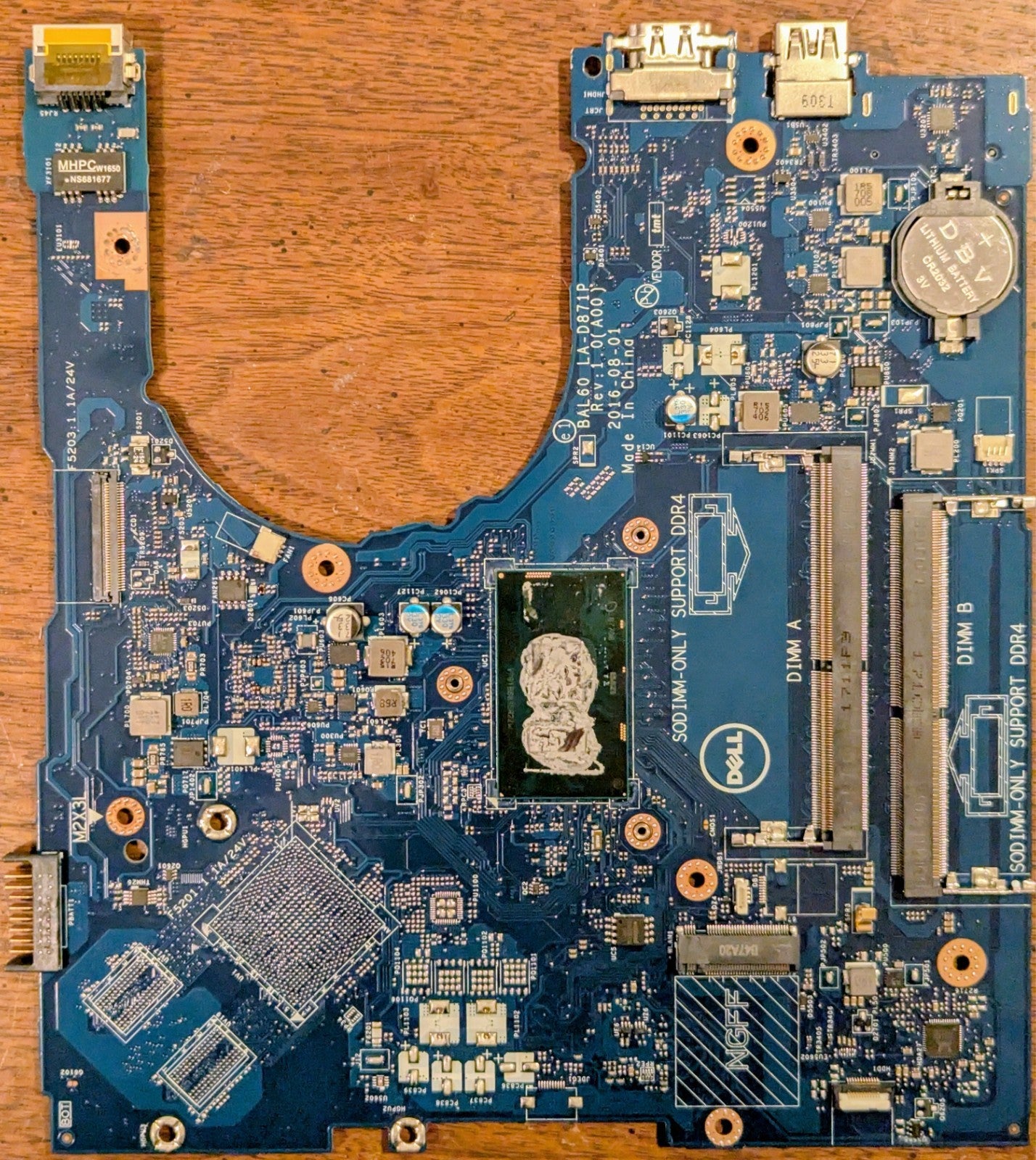 Dell Inspiron 5458  5558 5758 Laptop Motherboard  i5-4210U 0HJC9