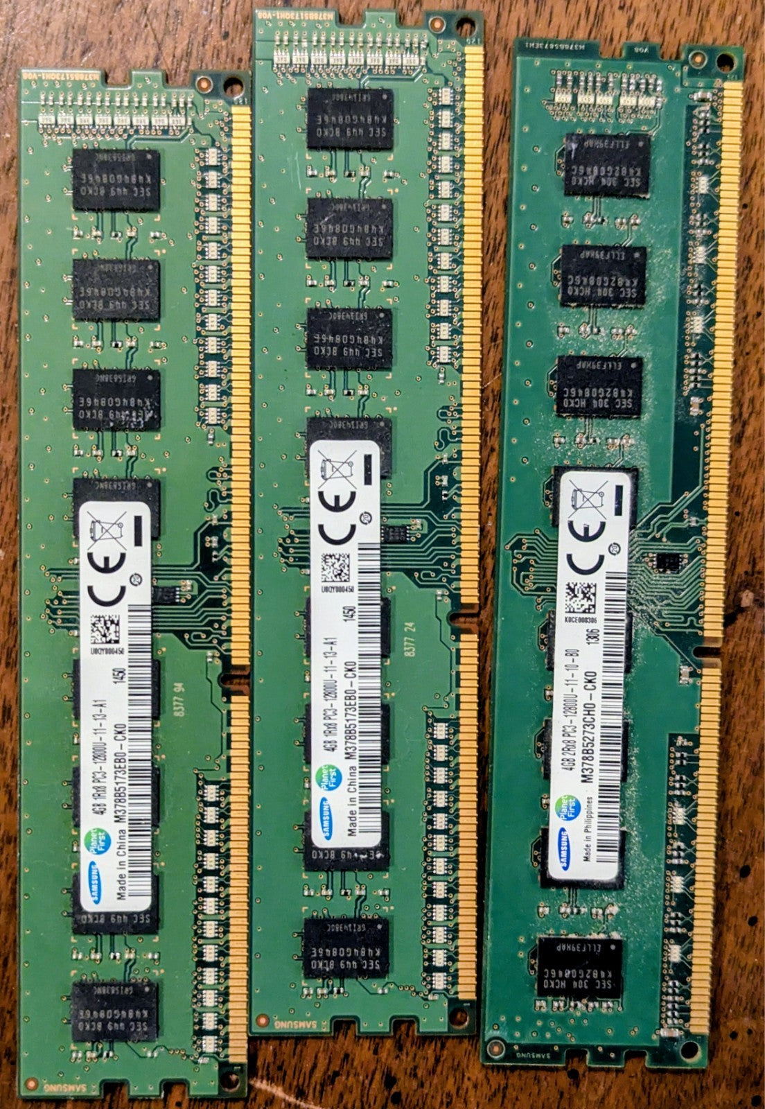 Samsung 4GB 1Rx8 PC3-12800U 11-12-A1 Desktop Memory RAM M378B5173DB0-CK0 Lot of