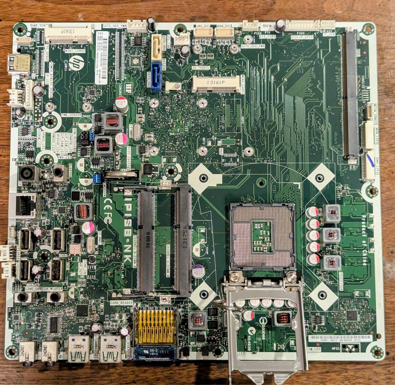 HP Omni 220 IPISB-NK (Lavaca3-B) Beats H61 Motherboard PN 688939-001