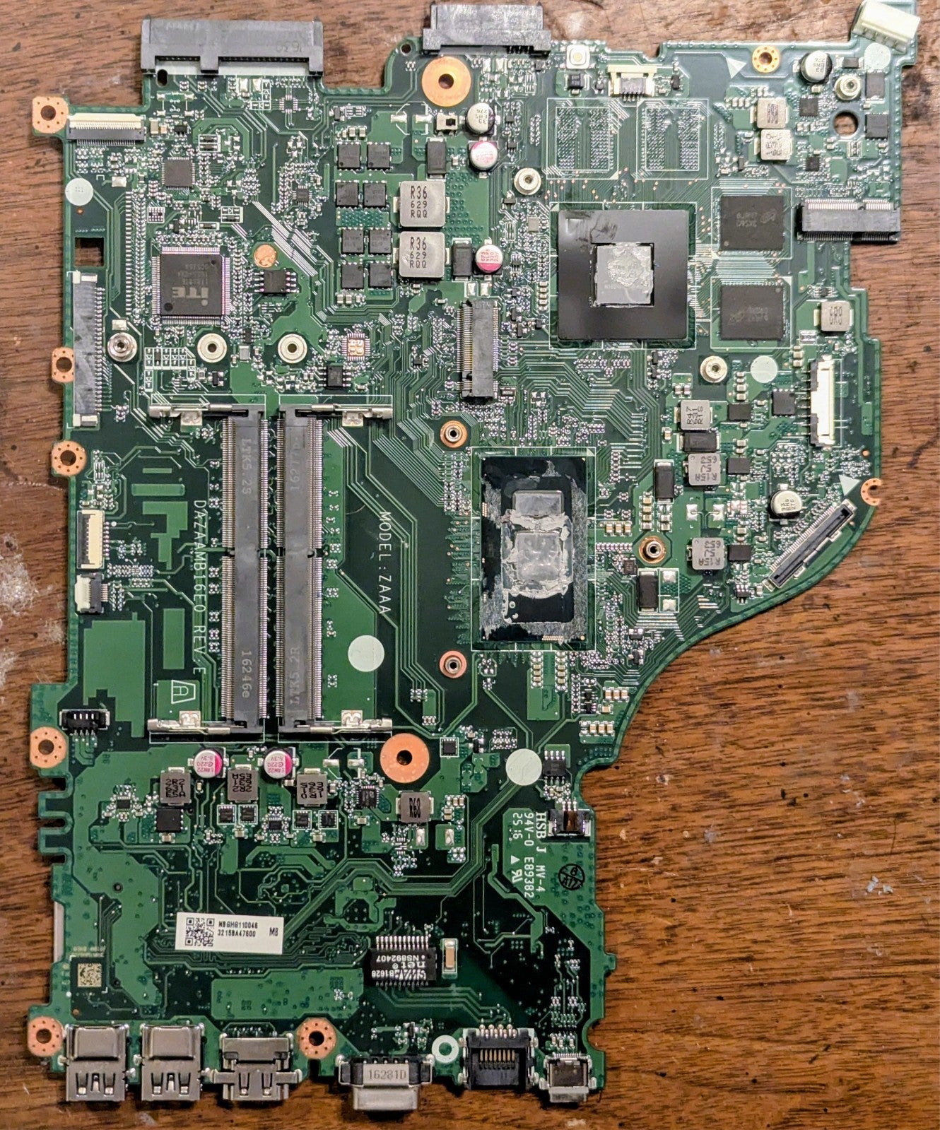 NBGD811008 FOR Acer Aspire E5-575G motherboard I5-7200U 940MX 2GB DAZAAMB16E0