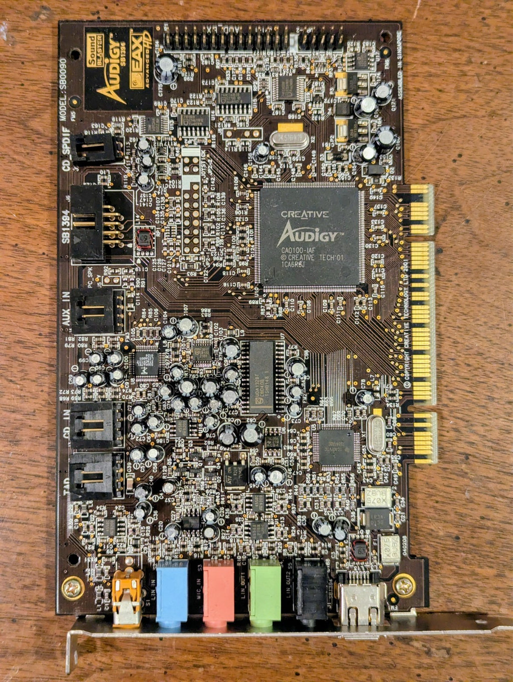 Creative Sound Blaster Audigy Sound Card – EAX Advanced HD + FireWire – Genuine