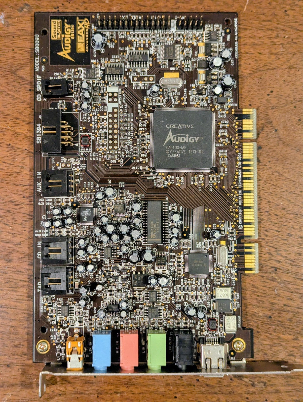 Creative Sound Blaster Audigy Sound Card – EAX Advanced HD + FireWire – Genuine