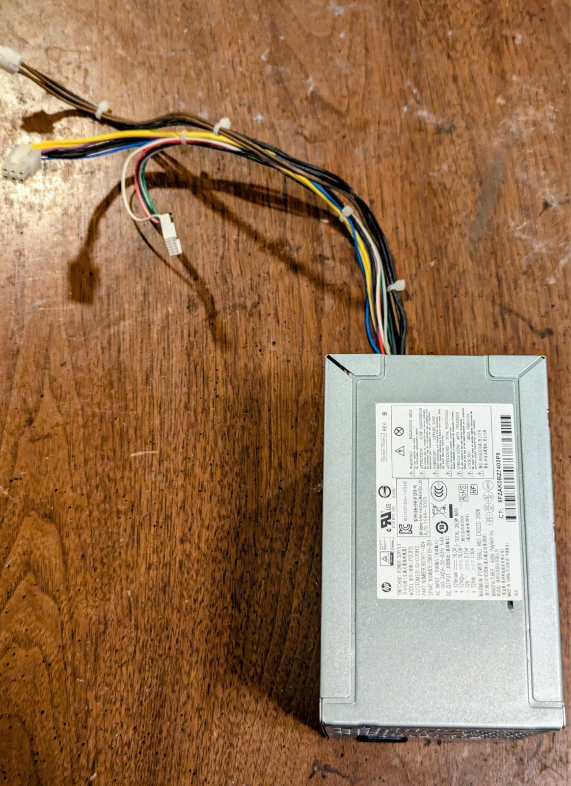 HP ProDesk 600 G2 MT 280W Desktop Switching Power Supply PCE015 796418-001