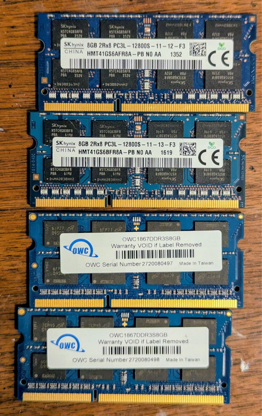 OWC 32GB (4x8GB) OWC1867DDR3S32S DDR3 1867MHz SODIMM 204pin 1.35V For Apple