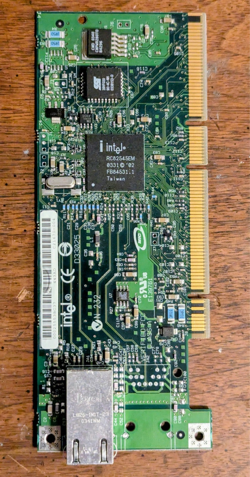 IBM 00P6130 Intel 1Gbps Single Port PCI-X Ethernet Adapter C38064-005 H12818