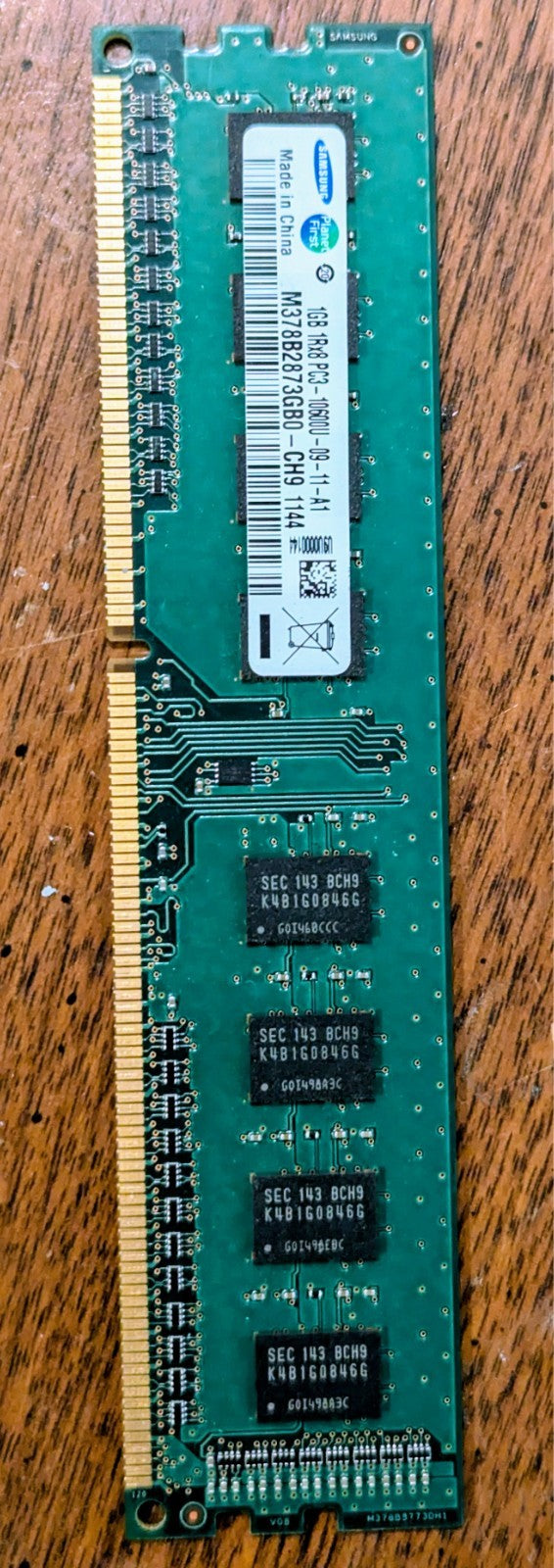 Samsung 1GB DDR3-1333MHz Memory