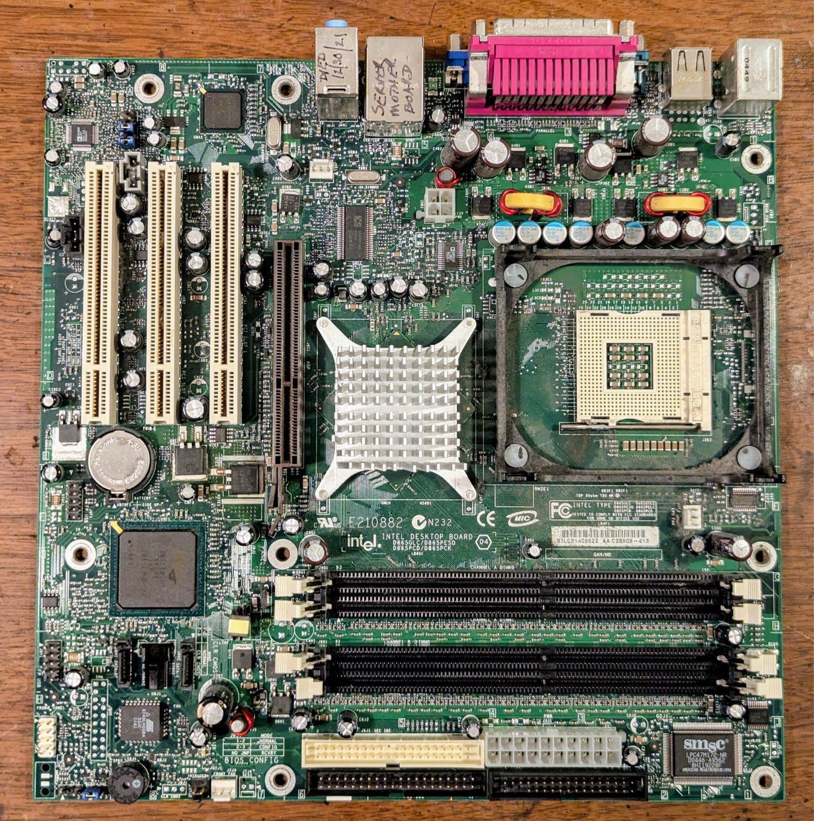 Intel D865GLC Desktop Motherboard - Intel 865G Chipset - Socket PGA-478