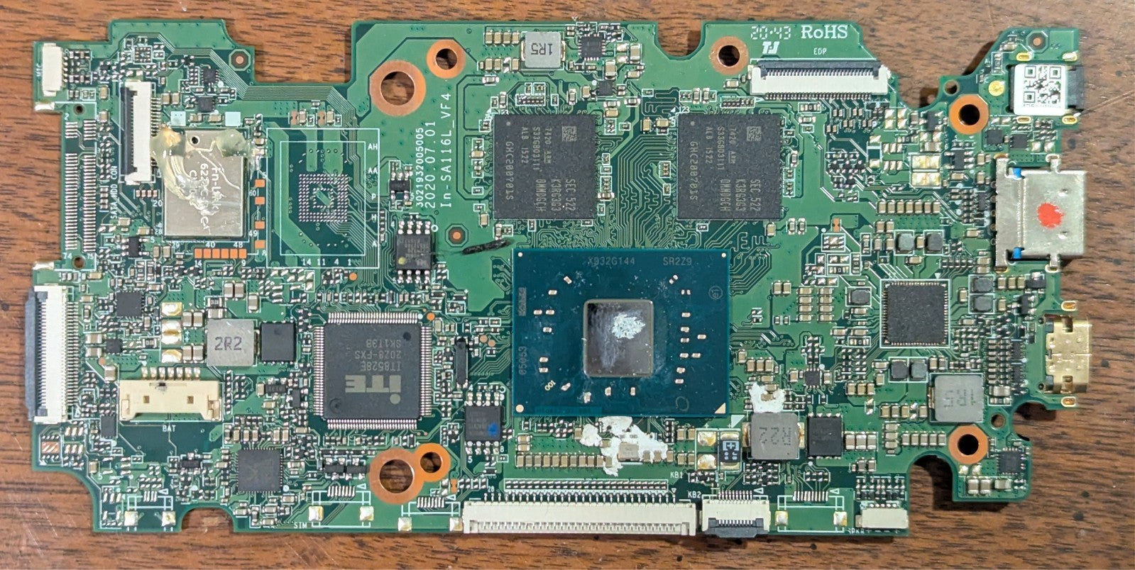 Y116GR920-GF55J Gateway Motherboard Intel N4020 1.1Ghz Gwtc116-2Bk"GRADE A"