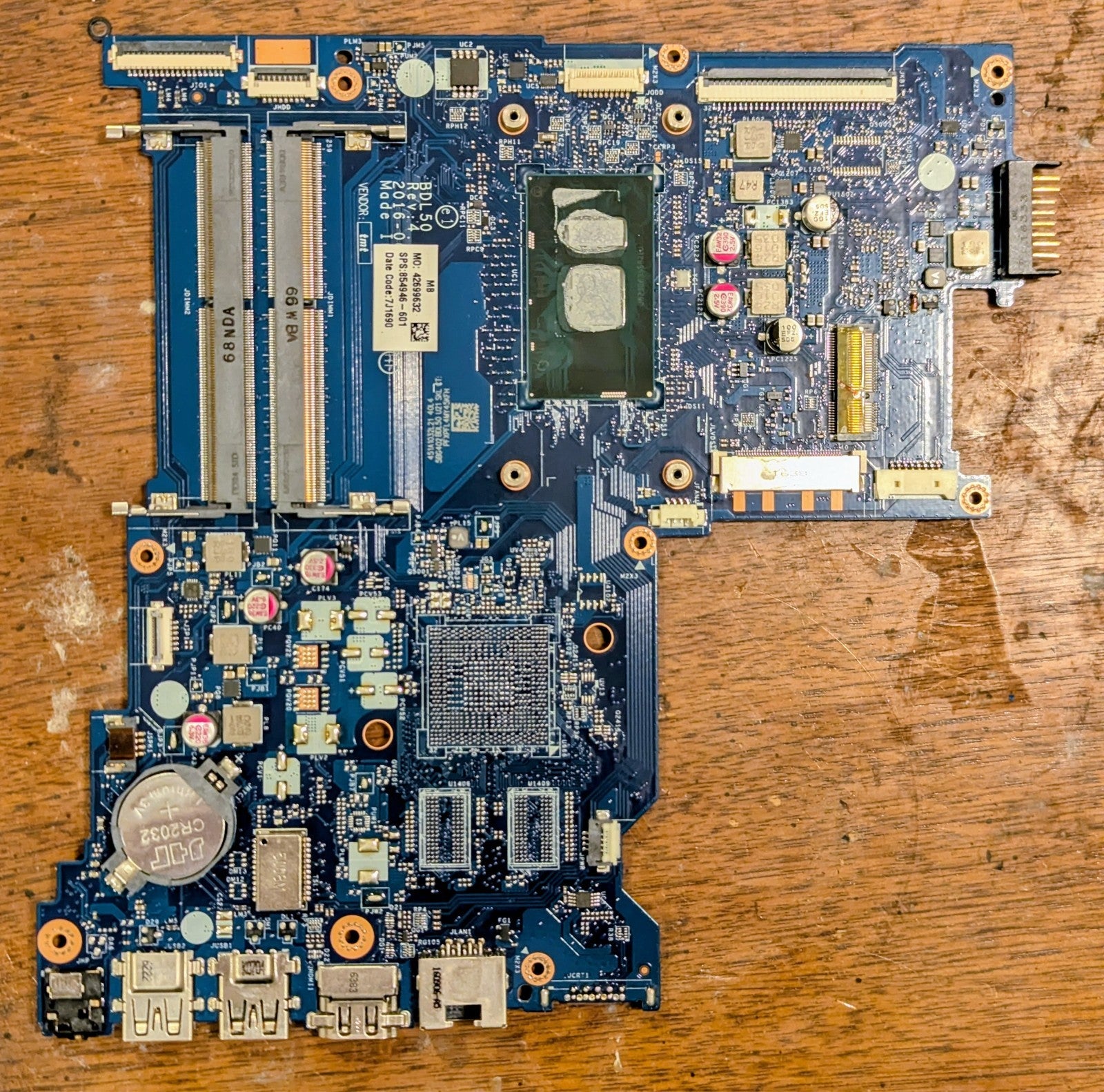 OEM HP 15-AY Series 15.6" Laptop i5-6200U 2.3GHz Motherboard 854945-601 LA-D704P