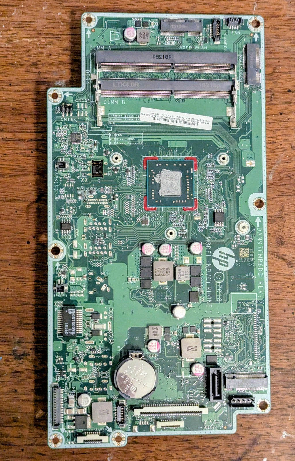 HP DAN97CMB6DO Motherboard for HP 24-10018 All-in-one PC N97C ( RHONE )