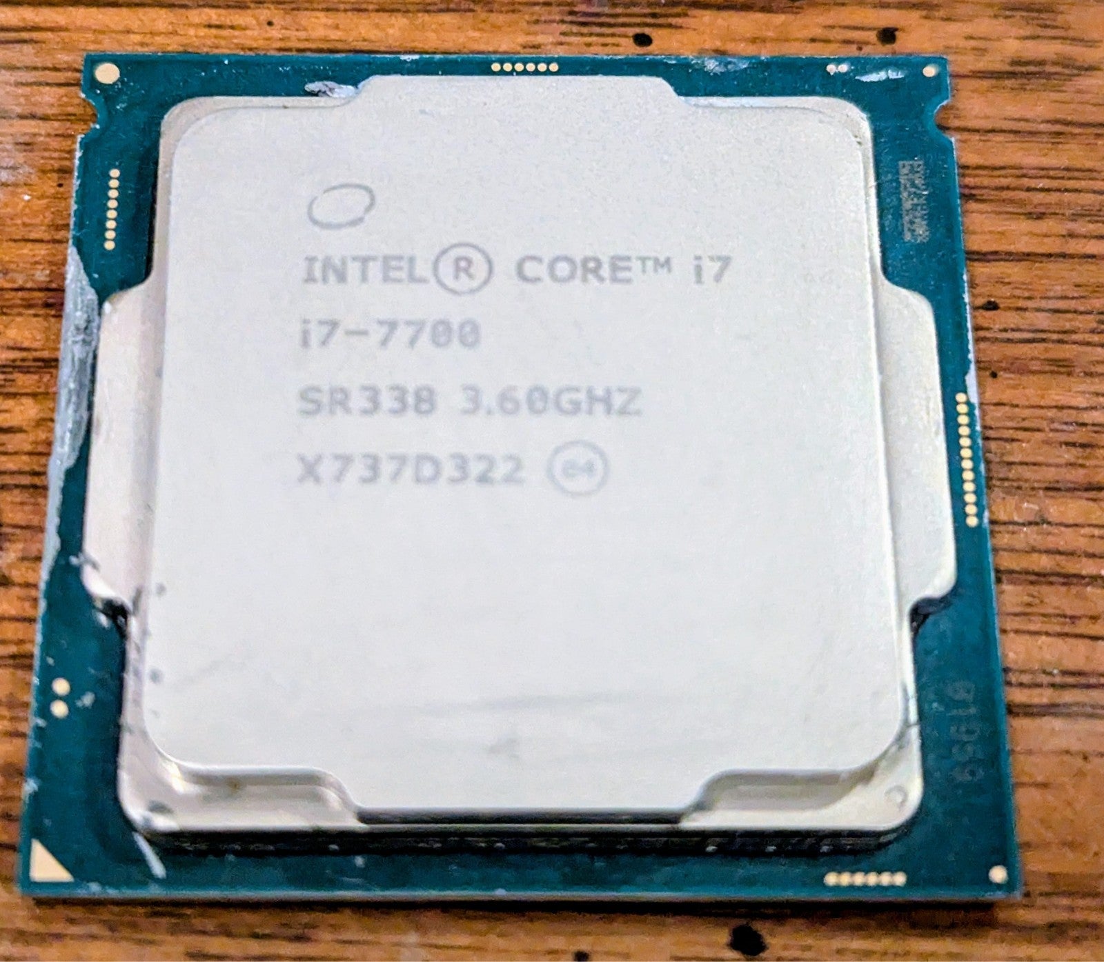 Intel Core I7 7700 Processor (3.60 GHz, 4 Cores, FCLGA1151) - SR338