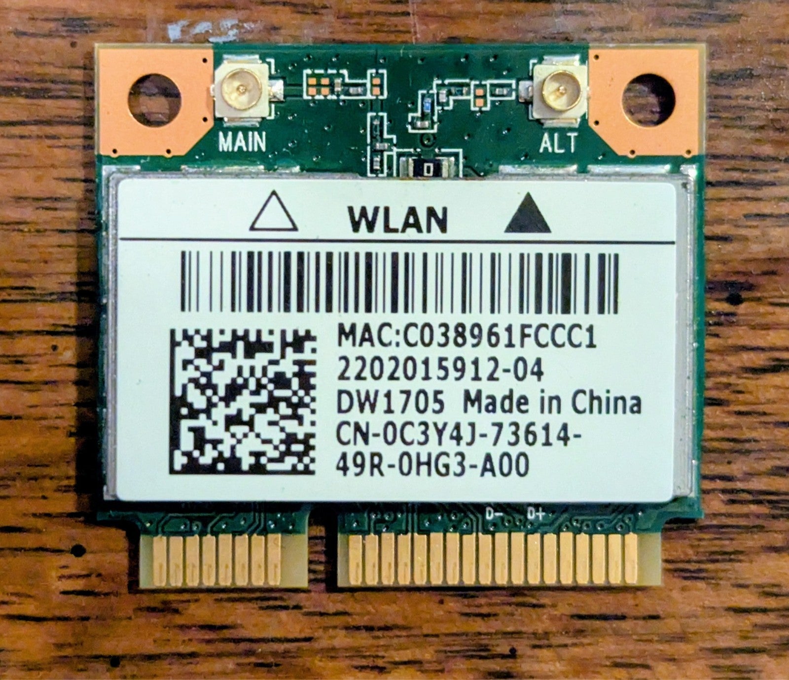 5GC50 Dell HP Lenovo Asus Toshiba Compaq Acer MSI Laptop Wlan Wireless Wifi 802