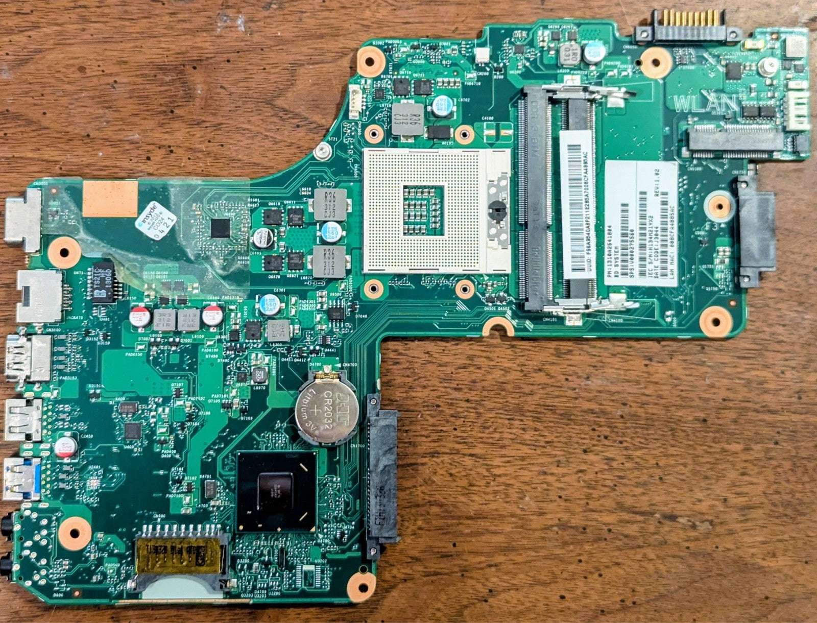 V000275540 HM70 Motherboard for Toshiba Satellite C850 C855 L850 L855