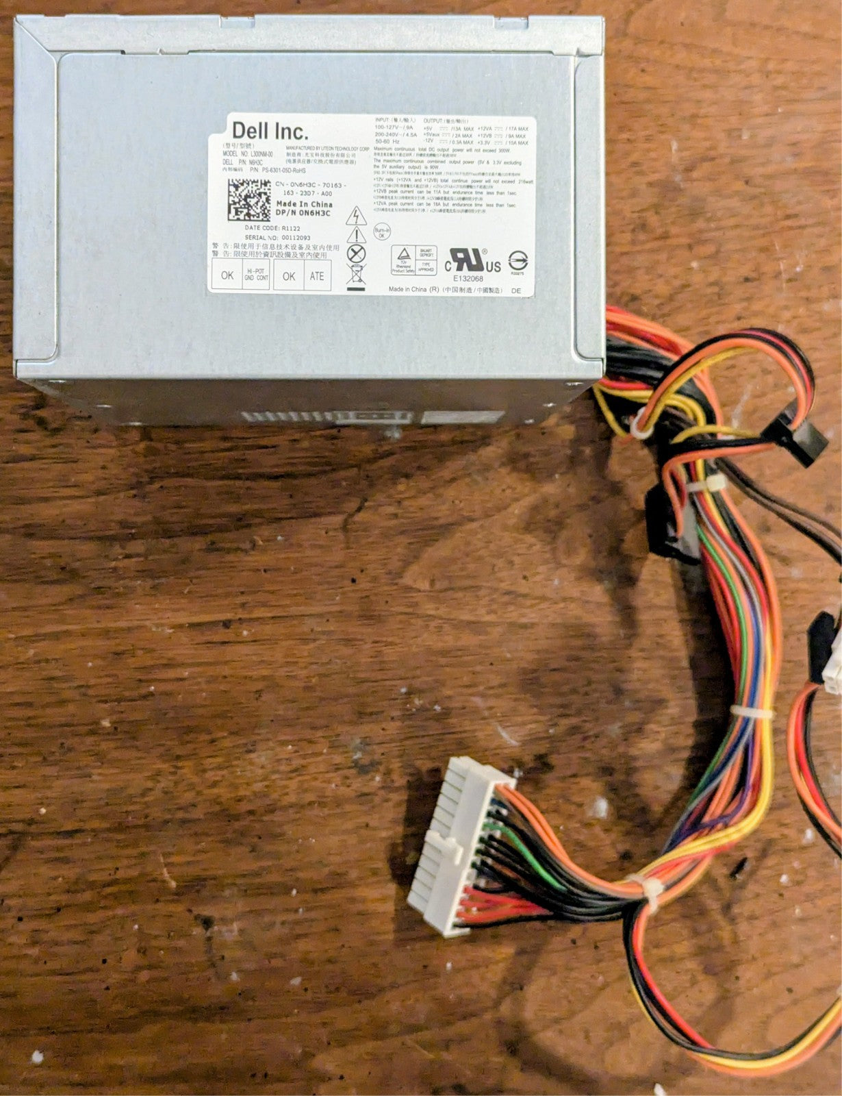 Dell Optiplex 390 790 990 3010 PS-6271-01DA 265W ATX Power Supply P/N: 0D3D1C