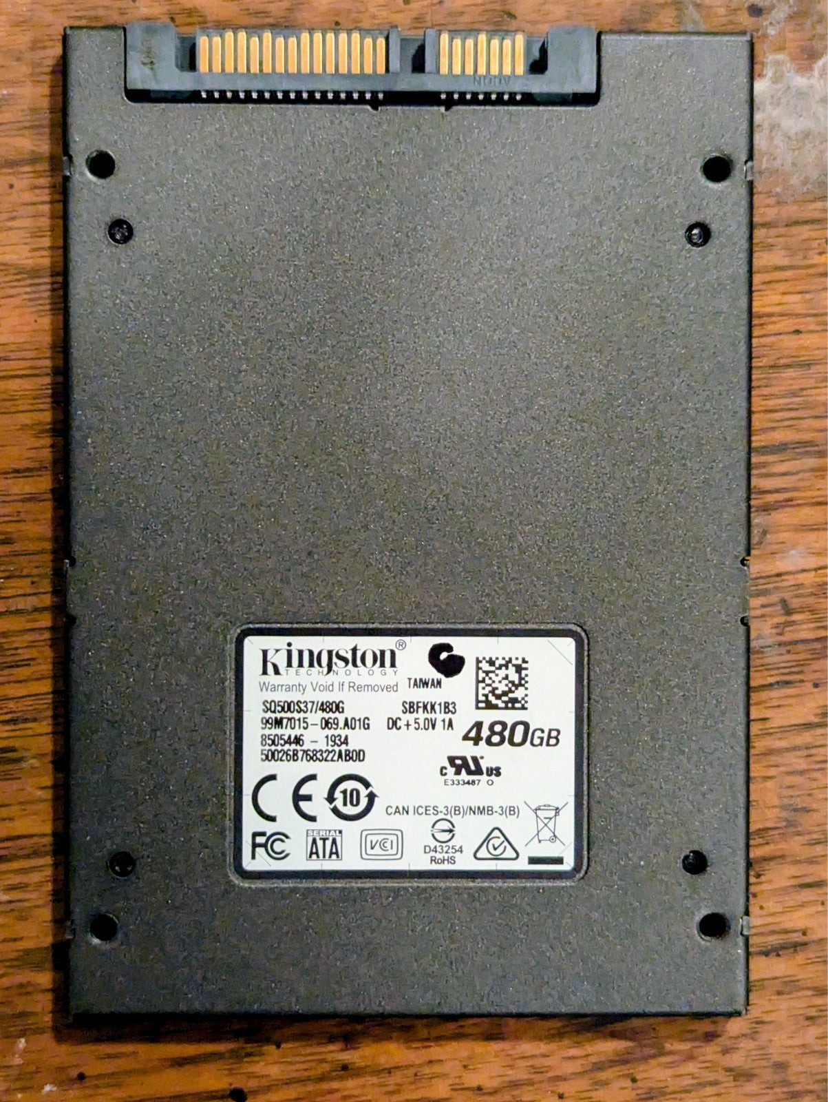 Kingston A400 480GB 2.5" SATA III Solid-State Drive (SSD) – Tested and Working