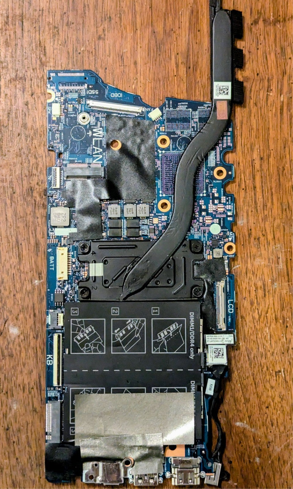 Original Dell Inspiron 5400 2in1 I5-1035G1 Motherboard With Heatsink 0XWV63