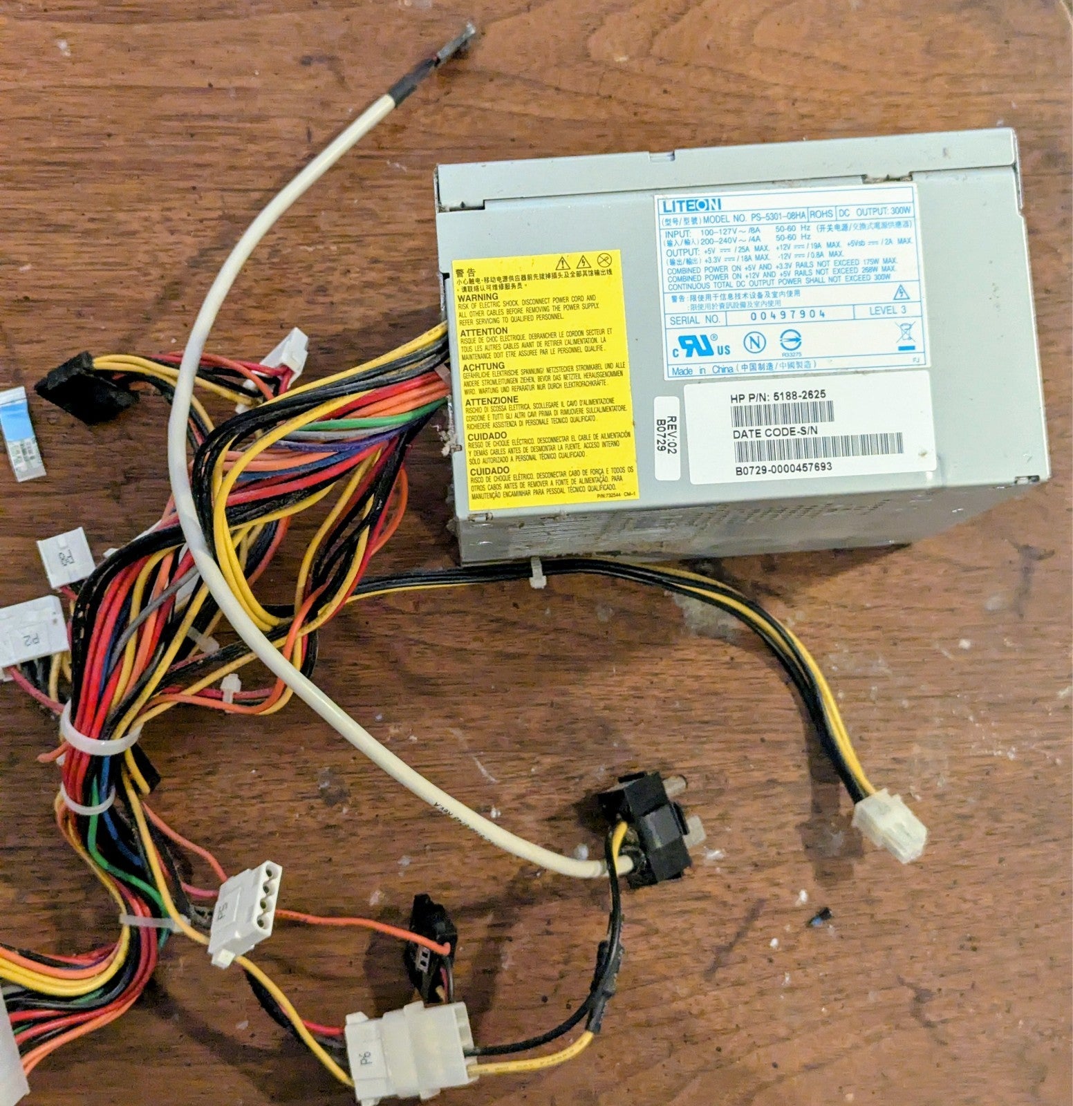 HP Pavilion 5188-2625 Liteon PS-5301-08HA 300W Power Supply