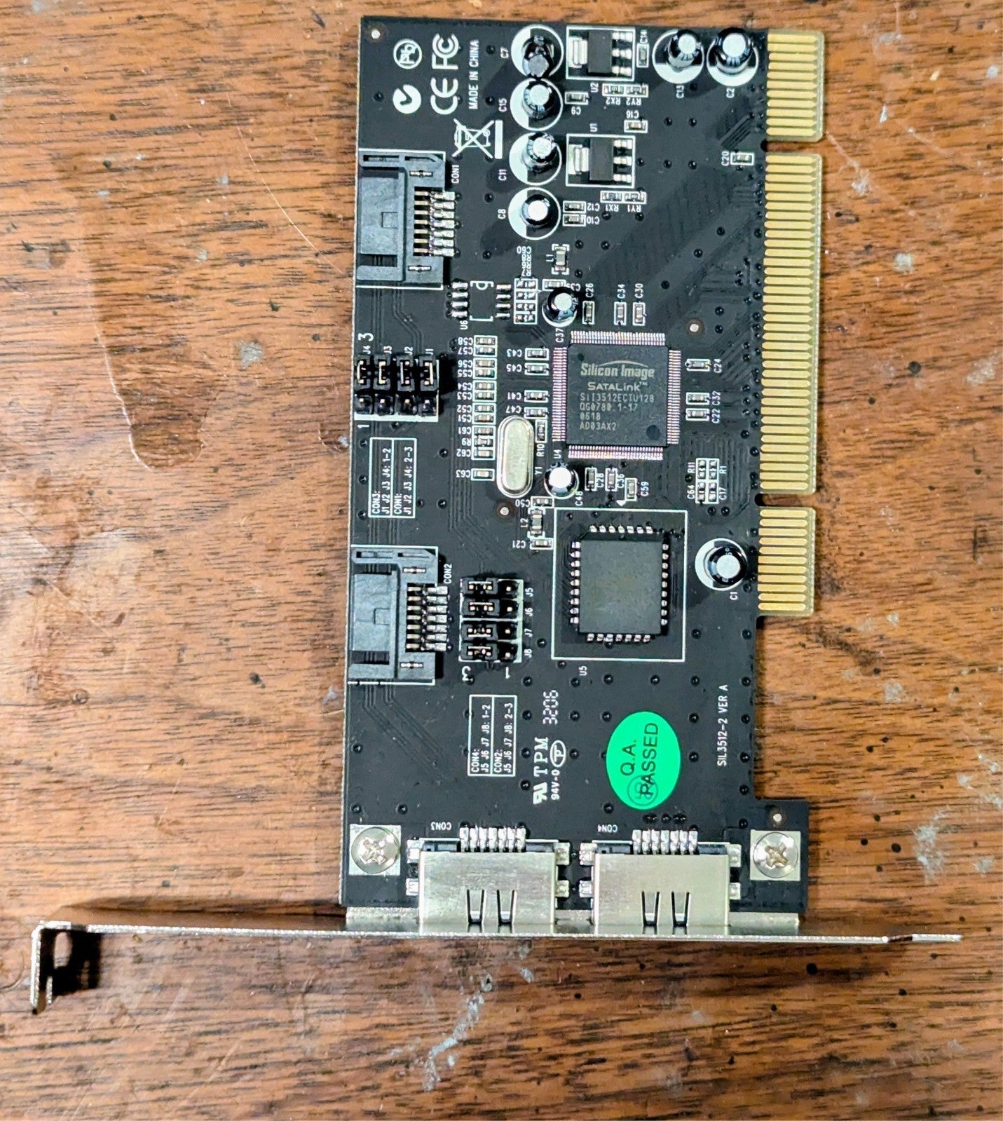 Silicon Image Pi43512-2x2B SATA RAID Controller Card