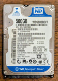 500GB 2.5" SATA Hard Drive Western Digital WD5000BEVT