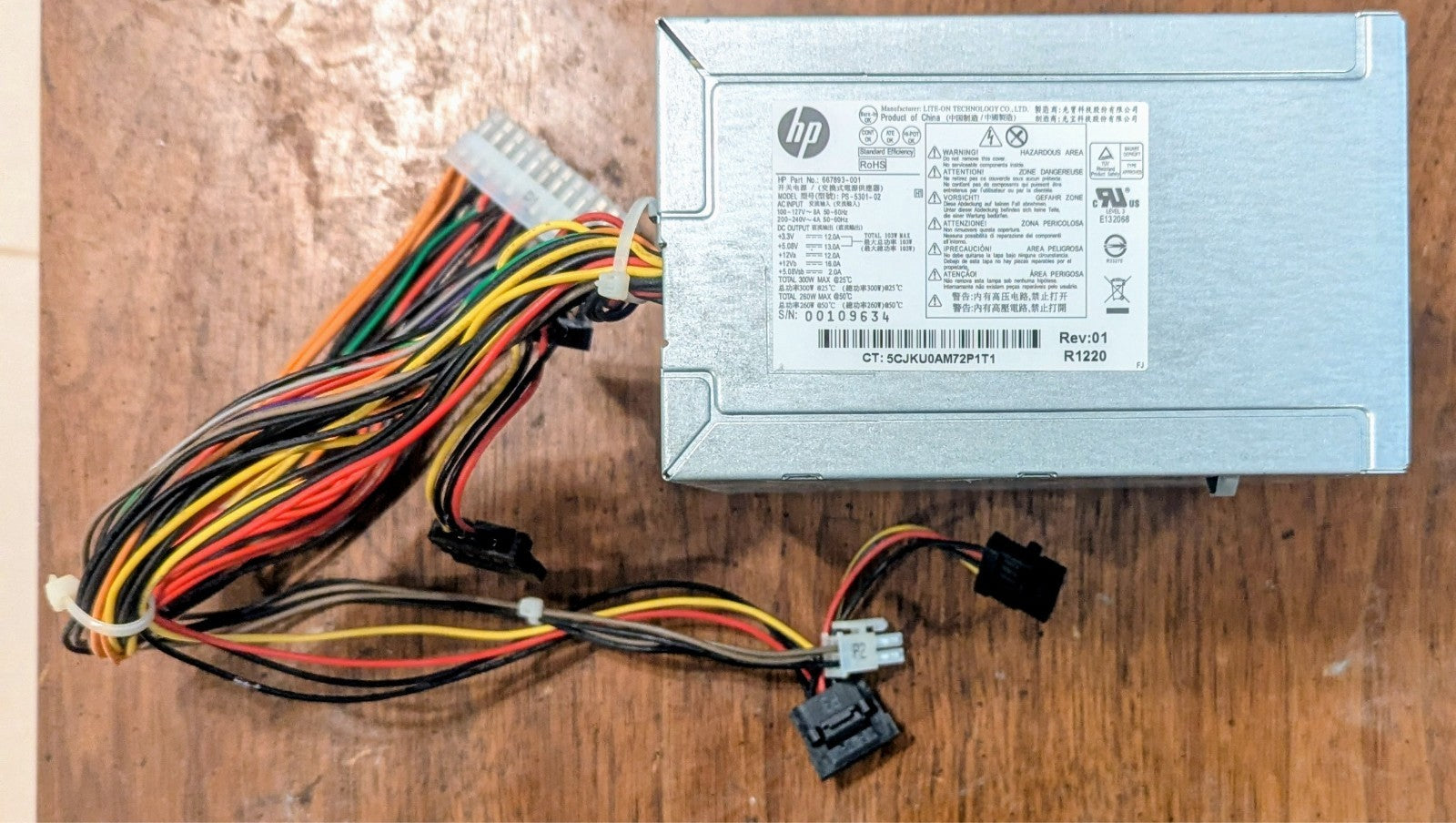 HP original 300W power supply PS-6301-07 832005-001 graphics card 6+8 pin