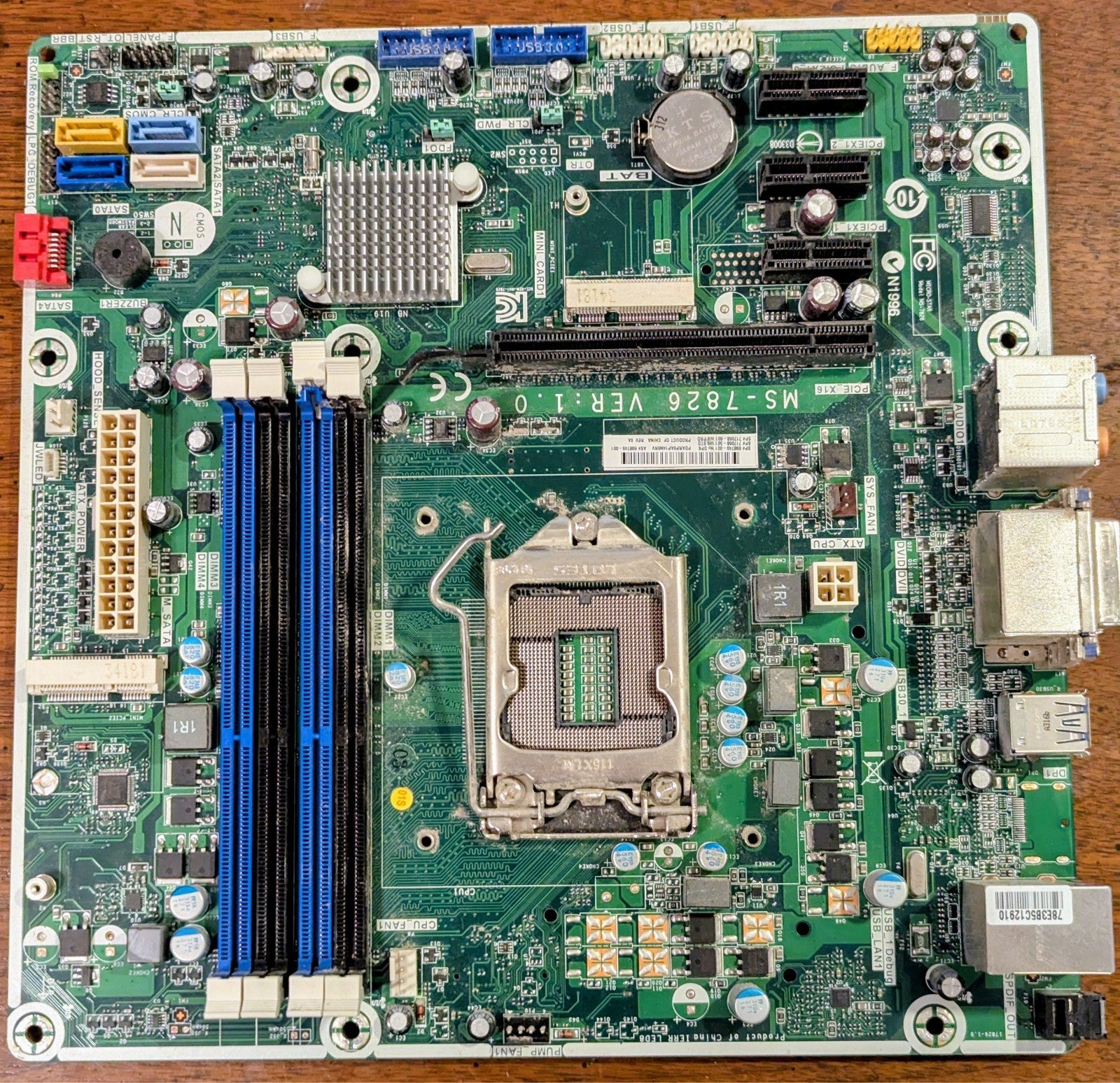 Generic Desktop ATX Motherboard for MS-7826 Z87 LGA 1150, 698749-002