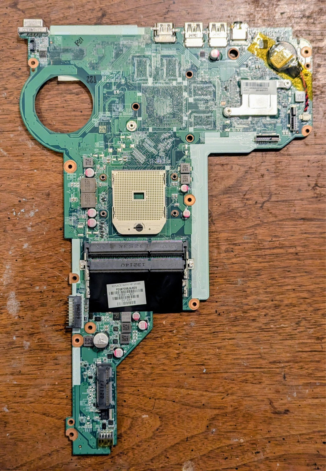 For HP Laptop Motherboard Pavilion 15 17 15-E 17-E 729843-501/001 with I3-3110M