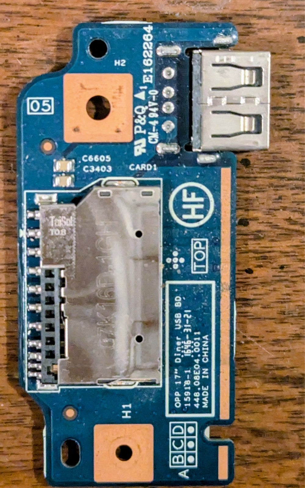 HP Pavilion 17-Y USB Board 448.08E04.0011