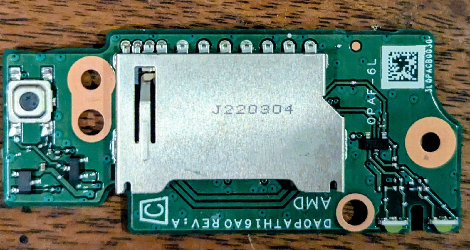 Genuine HP 14S-FQ SD Card Reader Power Button Board M13557-001